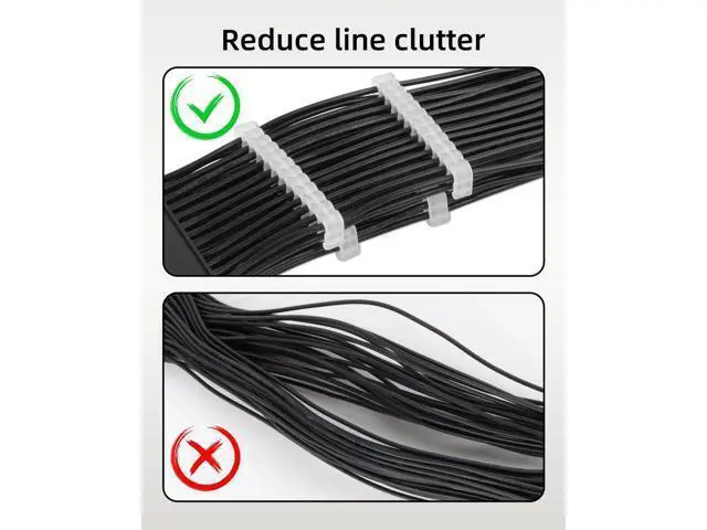 Alt view image 5 of 14 - Vszerda Cable Comb Kit,PSU Cable Combs,CPU Cable Management,48 pcs Set 24-pin x 8,8-pin x 24,6-pin x 16,3mm up to 3.4mm black