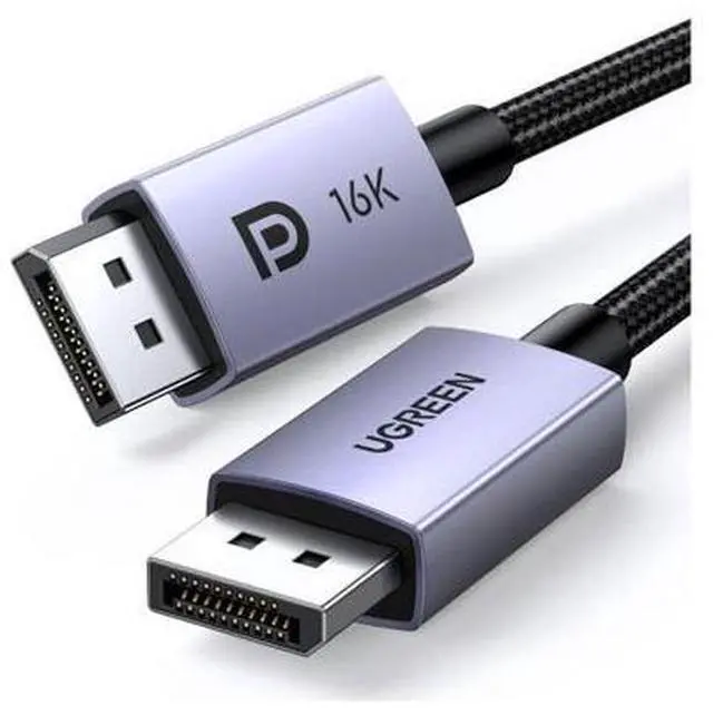 Main image of UGREEN 16K 3.3FT DisplayPort Cable 2.1 DP2.1 40Gbps Support 8K@240Hz 4K@240Hz HDR, HDCP, DSC 1.2a, Braided Display Port Cable Cord Compatible FreeSync G-Sync Video Card Monitor