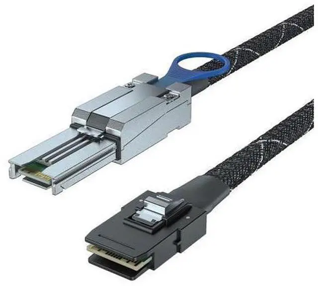 Main image of Vszerda SFF-8088 to SFF-8087 Mini SAS Cable, External 26Pin to Internal 36Pin Hybrid SAS2.0 6Gbps Cable for DataCenter, Servers, Workstations and Desktops, 100-Ohm, 0.5-m(1.6ft)