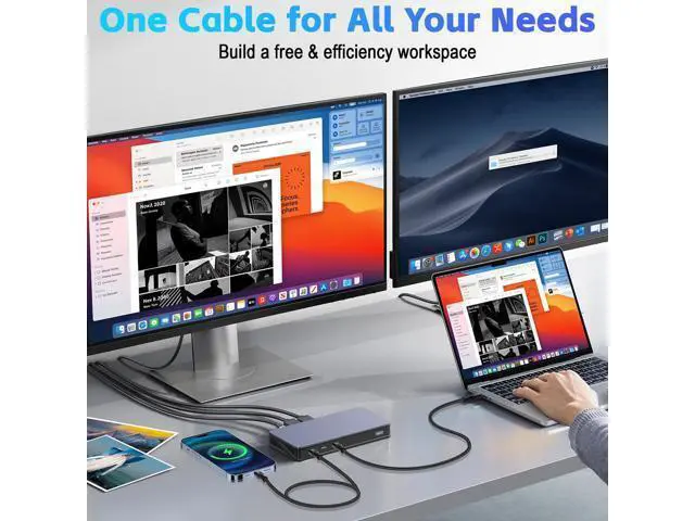 Alt view image 7 of 7 - Vszerda 120Gbps Thunderbolt 5 USB5 Cable 6.6FT 240W Fast Charging & 16K Video Display USB C Male to Male USB4 2gen Cord for MacBook Pro, iPad Pro, iPhone 17/16, SSD, Hub, eGPU, Dock, More