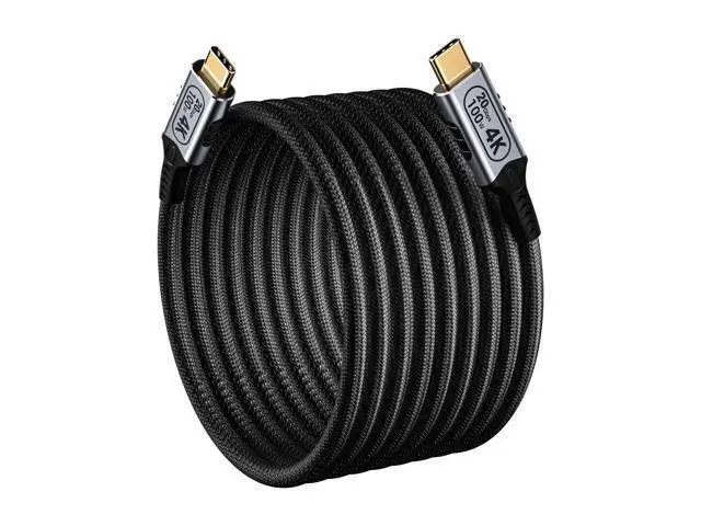 Main image of Vszerda 16.4FT/5M USB-C to USB-C 20Gbps Cable, 4K@60Hz Video, 100W PD Fast Charging, Durable Braided Nylon