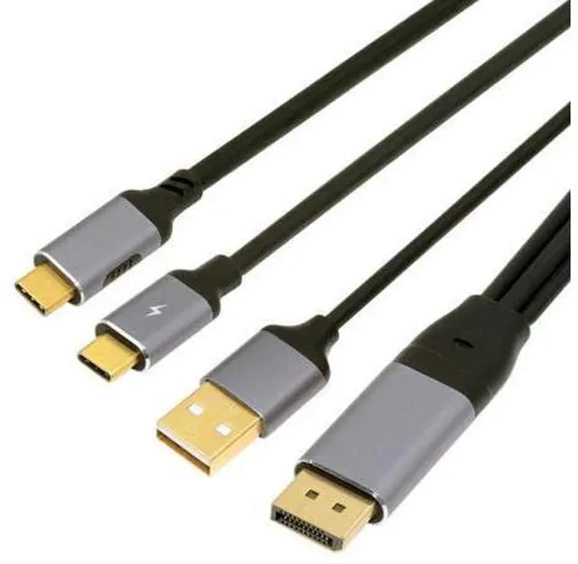 Main image of Vszerda Reversed Displayport to USB-C Cable 4K, DP Host Source to Type C Male Touch Screen Displays HDTV Cord for Laptop Monitor 2.0m/6.56ft