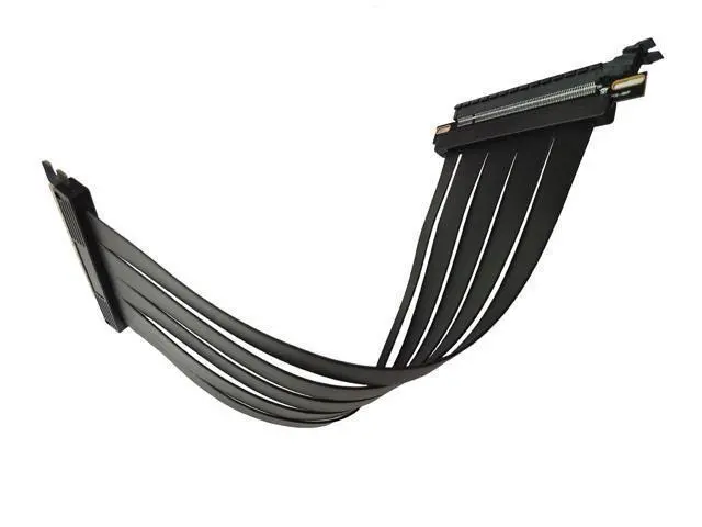 Alt view image 3 of 3 - Vszerda PCI-E 4.0 High Speed Flexible Extender Riser Cable 20cm 180 Degree