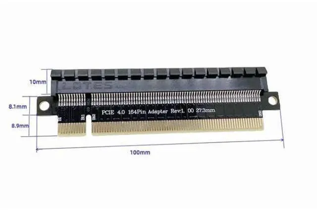 Alt view image 4 of 5 - Vszerda PCI-E X16 Adapter Card PCI-E X16 Interface Protection Card PCI-E X16 164-Pin Graphics Card Test Protection Card (X16)