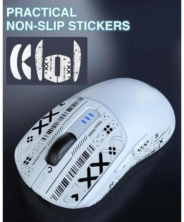 Alt view image 7 of 7 - Vszerda SC580 Wireless Gaming Mouse, Tri-Mode 2.4G/BT5.0/USB-C Gaming Mouse, 12000 DPI Rechargeable Wireless Mouse with 6 Programmable Buttons, Ergonomic Computer Mouse for Laptop/PC/Mac/Tablet