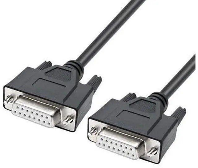 Main image of Vszerda Industrial DB15 Cable,Female to Female 2 row 15 pin Straight Cable 1 Meter