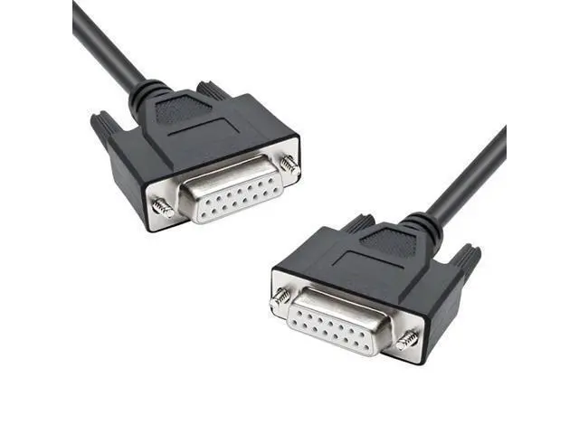 Alt view image 2 of 6 - Vszerda Industrial DB15 Cable,Female to Female 2 row 15 pin Straight Cable 1 Meter