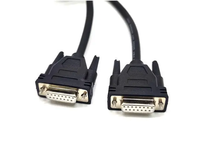 Alt view image 3 of 6 - Vszerda Industrial DB15 Cable,Female to Female 2 row 15 pin Straight Cable 1 Meter