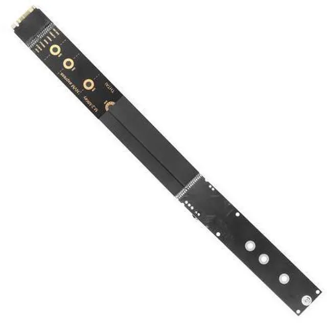 Alt view image 2 of 6 - Vszerda M.2 NVMe SSD Extension Cable M2 M-Key NVME Male to Female Adapter for Motherboard SSD 2230/2242/2260/2280 NVME Support only (33 cm/13 in)