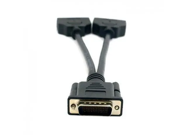 Alt view image 5 of 7 - Vszerda DMS-59 Male to Dual DVI 24 + 5 Female Splitter Extension Cable for Graphics Cards and Monitors