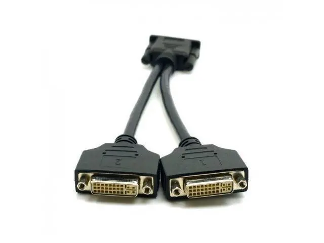 Alt view image 6 of 7 - Vszerda DMS-59 Male to Dual DVI 24 + 5 Female Splitter Extension Cable for Graphics Cards and Monitors