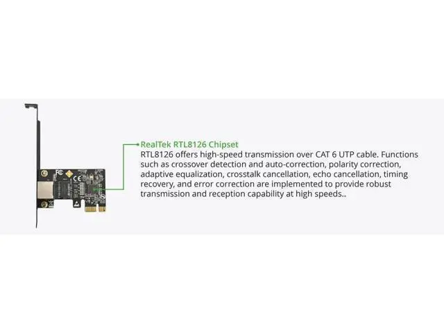 Alt view image 3 of 4 - Vszerda 5.0GB PCIe Network Card PCIe to 5.0 Gigabit Ethernet Network Card, Supports Windows 11/10/8.1/8/7, Win Server 2022/2019/2016, Linux