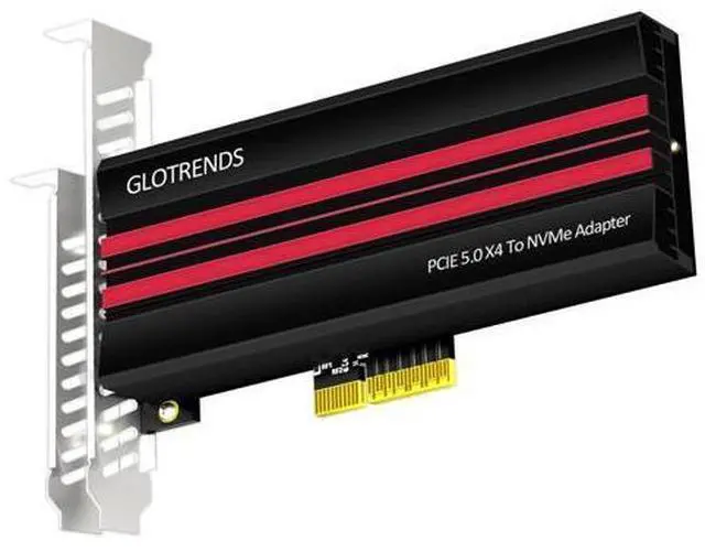 Main image of Vszerda PA19 M.2 NVMe to PCIe 5.0 X4 Adapter for M.2 NVMe SSD, Large Aluminum Heatsink Cover, Regular and Low-Profile Bracket