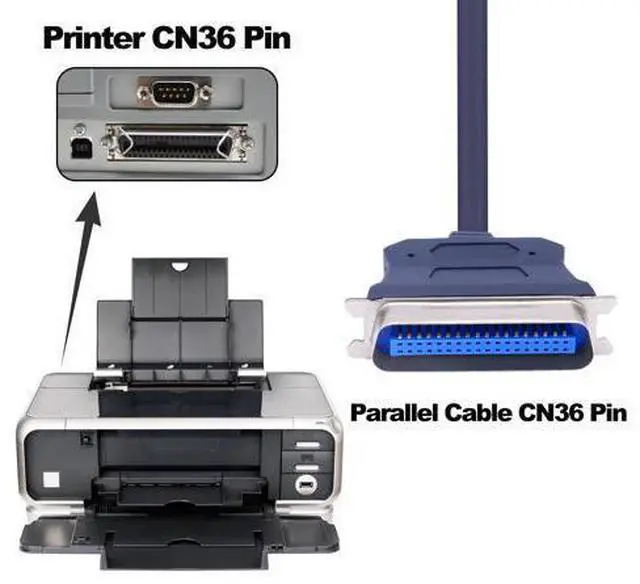 Alt view image 5 of 14 - Vszerda USB to CN36 Parallel Port Printer Cable USB 2.0 to Centronics 36 Pin Parallel IEEE 1284 Printer Adapter Cable Converter Cord-1.2M/3.9FT