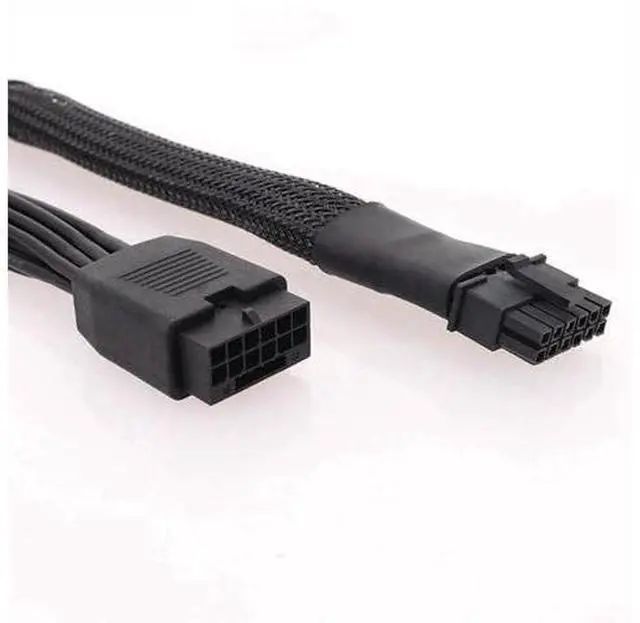 Alt view image 2 of 6 - Vszerda PCIe 5.0 Extension Cable, 16AWG ATX 3.0 12VHPWR PCIE Cable, 600W Female to Male 16 (12+4) Pin PCIE5 Cable for RTX 4090TI, 4080TI, 3090TI
