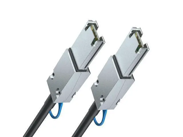 Alt view image 3 of 4 - Vszerda 6G External Mini SAS SFF-8088 to SFF-8088 Cable, 6Gbps External Cable Attached SCSI, 26pin, 100-Ohm Impedance, 0.5-Meter(1.64ft), 30AWG