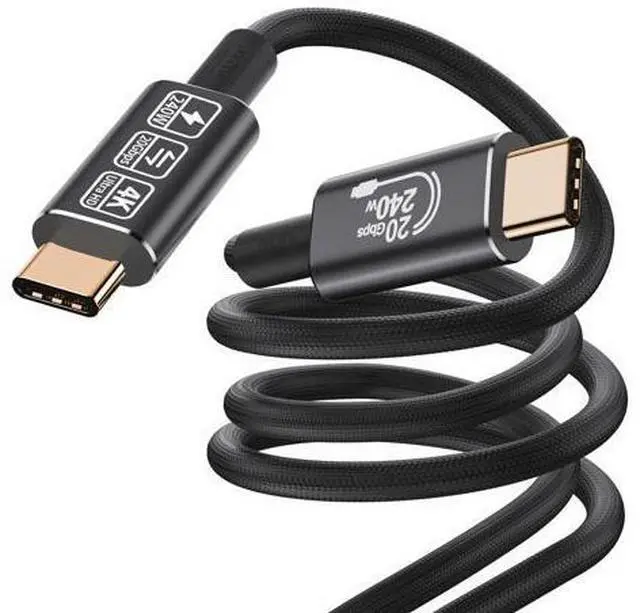 Main image of Vszerda USB Type c Data Cable 10ft,Extra Long Data Cable,USB 3.2 to USB c Video and Power 4k Support 20Gbps 240W PD Fast Charging Cable, high Speed USB-c Cable, Compatible with MacBook,SSD