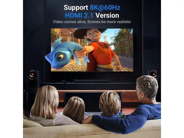 Alt view image 6 of 6 - Vszerda 8K HDMI Switch Splitter 2 in 1 Out, Bi-Directional Switcher Support 48Gbps 4K@120Hz 8K@60Hz 4K@144Hz for PS5/PS4,HDTV,Xbox,Fire Stick
