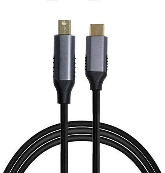 Alt view image 3 of 14 - Vszerda USB 3.1 Type C USB-C Source to Mini DisplayPort DP Displays Male 4K Monitor Cable for Laptop 1.8m