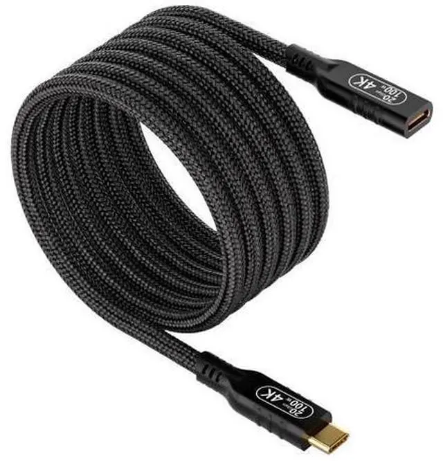 Main image of Vszerda USB c Extension Cable 16.5ft/5M, USB c Long Charging 100w PD Fast Charging Cable,USB c Video Extension 4k Monitor Cable,USB c Male to USB c Female Cable,20gbps USB c 3.2 Extension Cable.