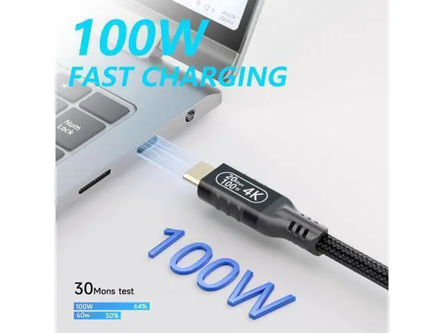 Alt view image 2 of 7 - Vszerda USB c Extension Cable 16.5ft/5M, USB c Long Charging 100w PD Fast Charging Cable,USB c Video Extension 4k Monitor Cable,USB c Male to USB c Female Cable,20gbps USB c 3.2 Extension Cable.