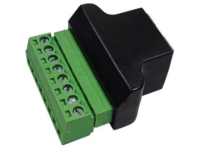 Alt view image 6 of 7 - Vszerda RJ45 Female Plug to 8P 8C Female Bolt Screw Type terminals Ethernet Net Network Plug Cable for AV CCTV UTP DVR Cat5 Cat5e Cat6 Cat7 in-Line Coupler 300V 8A(2 Pack/F)