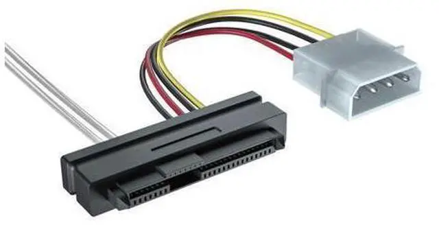 Alt view image 6 of 7 - Vszerda Internal Mini SAS HD SFF-8643 to 4xSFF-8482 Fan-Out SAS Cable with IDE Molex SATA Power for Raid Controller to Hard Drive, 12Gb/s, 1-m(3.3 ft)