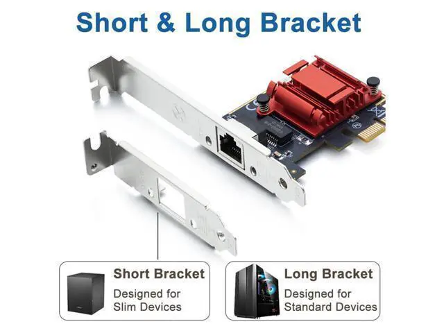 Alt view image 3 of 7 - Vszerda Gigabit PCIe NIC with Intel I210 Chip, 1Gb Network Card Compare to Intel I210-T1 NIC, Single RJ45 Port, PCI Express 2.1 X1, Ethernet Card with Low Profile for Windows/Windows Server/Linux