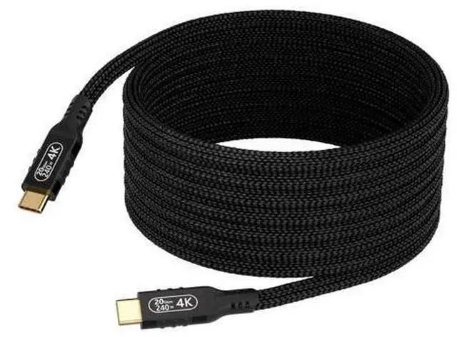 Main image of Vszerda USB c 3.2 gen 2 Data Transfer 20 Gbps Cable 10ft/3musbc Nylon Long Fast Charging Cable 240 watt,USB c 4K Video Cable Compatibile laptops, Smartphone, Monitor.