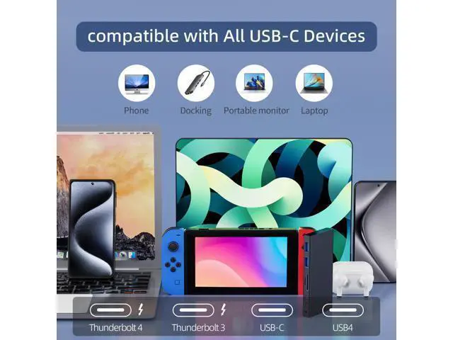 Alt view image 7 of 14 - Vszerda 240W for USB 4 Long Cable 6.6 ft, Support 8K@60Hz, 4K@144Hz 40Gbps/240W PD Charging Compatible with Thunderbolt 4/3 iPhone 15 Pro/15 Pro Max, MacBook Pro, Docking, eGPU, SSD, Surface Pro
