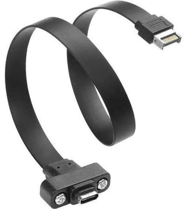 Alt view image 4 of 14 - Vszerda 20Gbps USB 3.2 Gen 2x2 USB-C Adapter Flat Cable, Internal USB 3.2 20-Pin Type-E