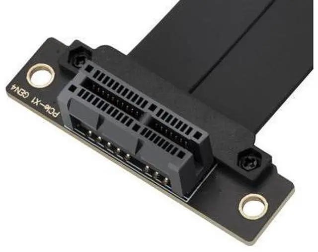 Alt view image 2 of 6 - Vszerda PCIe X1 4.0 Riser Cable,PCI-Express 1X Male to Female Extension Cable PCI-e Extender Adapter20CM/7.87inch