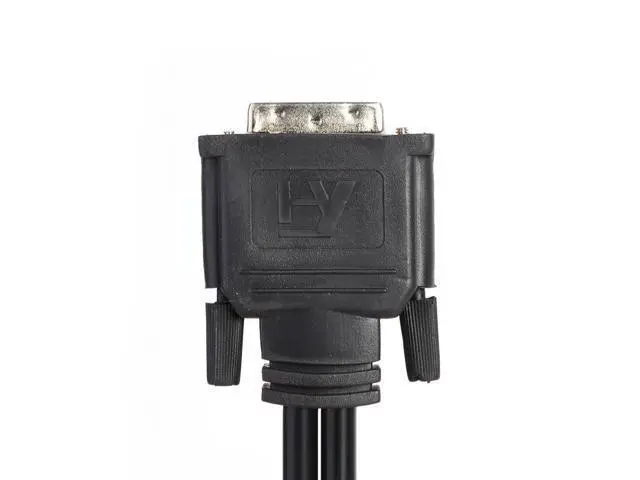 Alt view image 4 of 7 - Vszerda DVI to 2X VGA Splitter Cable, Black, Supports Multiple Audio Formats, Connects 1 DVI Device to 2 Monitors/Projects