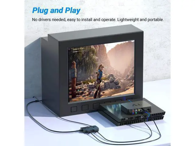 Alt view image 5 of 7 - Vszerda 2 x HDMI to RCA Converter, Dual Port HDMI to AV Composite Converter for HD Devices to Display on Old TVs