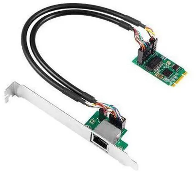 Main image of Vszerda Intel I225 Chipse 1 Port 10/100/1000/2500Mbps M.2 B Key M Key to M2 2.5gb Ethernet Card RJ45 LAN Single Port Controller Card