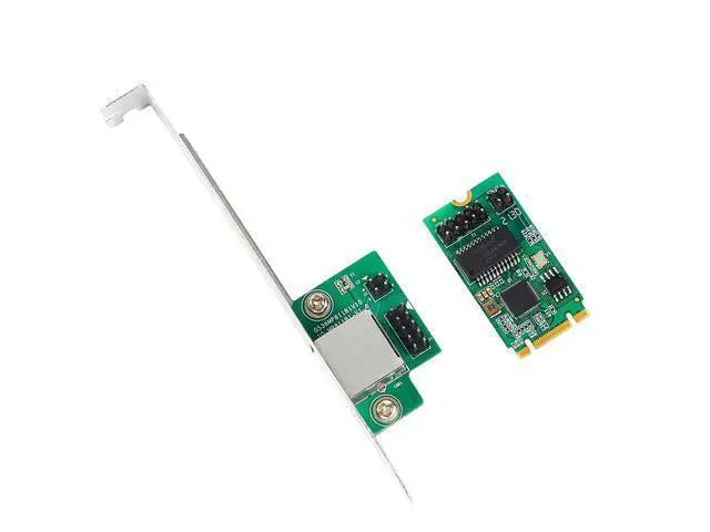 Alt view image 2 of 4 - Vszerda Intel I225 Chipse 1 Port 10/100/1000/2500Mbps M.2 B Key M Key to M2 2.5gb Ethernet Card RJ45 LAN Single Port Controller Card