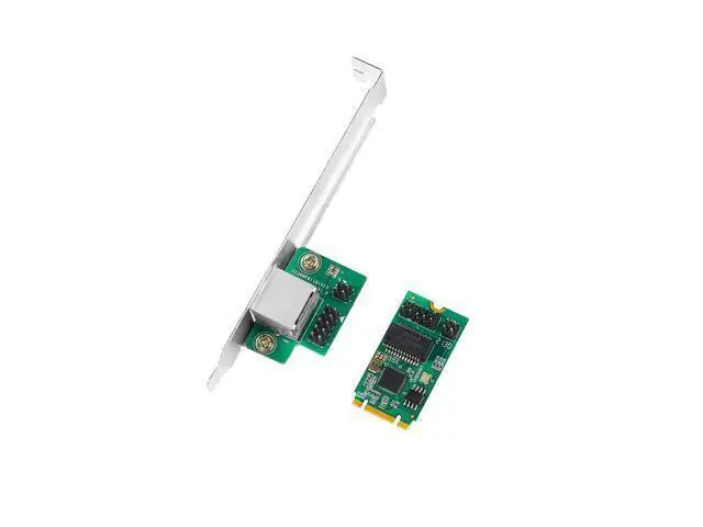 Alt view image 3 of 4 - Vszerda Intel I225 Chipse 1 Port 10/100/1000/2500Mbps M.2 B Key M Key to M2 2.5gb Ethernet Card RJ45 LAN Single Port Controller Card
