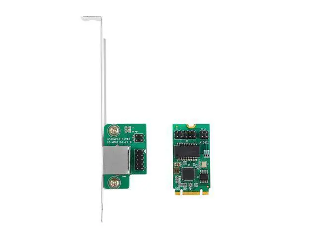 Alt view image 4 of 4 - Vszerda Intel I225 Chipse 1 Port 10/100/1000/2500Mbps M.2 B Key M Key to M2 2.5gb Ethernet Card RJ45 LAN Single Port Controller Card