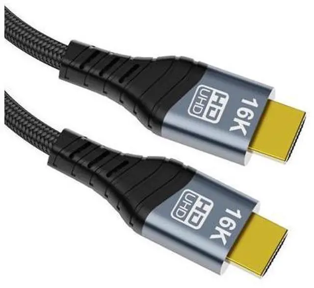 Main image of Vszerda 16K 8K UHD HDMI 2.2 Cable 6.6FT/2M High Speed Type-A Male to HDMI Male Braided HDTV Cord for Gaming Monitor Desktop Laptop