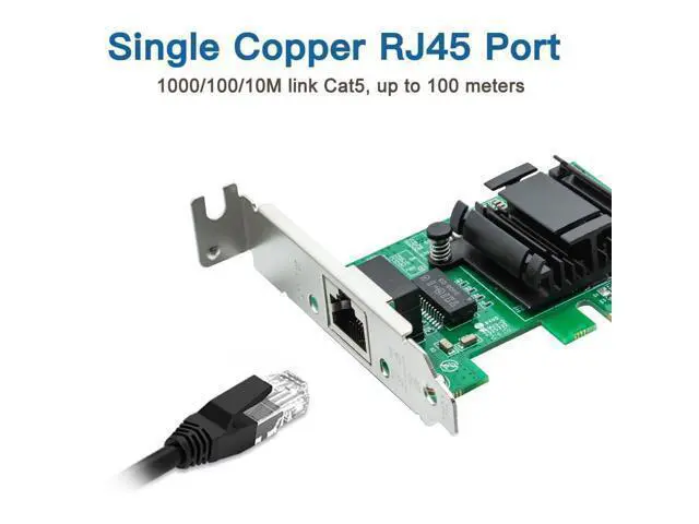 Alt view image 6 of 7 - Vszerda Gigabit PCIe NIC with Intel 82574L Chip, 1Gb Network Card Compare to Intel EXPI9301CT/ EXPI9301CTBLK NIC, Single RJ45 Port, PCI Express X1, Ethernet Card for Windows/Windows Server/Linux