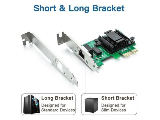Alt view image 7 of 7 - Vszerda Gigabit PCIe NIC with Intel 82574L Chip, 1Gb Network Card Compare to Intel EXPI9301CT/ EXPI9301CTBLK NIC, Single RJ45 Port, PCI Express X1, Ethernet Card for Windows/Windows Server/Linux