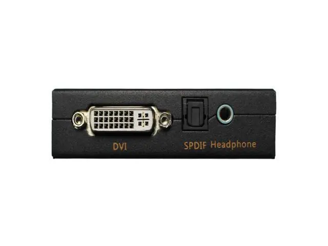 Alt view image 2 of 7 - Vszerda Hdmi to Dvi+Spdif/Headphone,HDMI to DVI + Coaxial Audio Video Converter Box Adapter with US Power Adapter for PS3,Blue Ray DVD