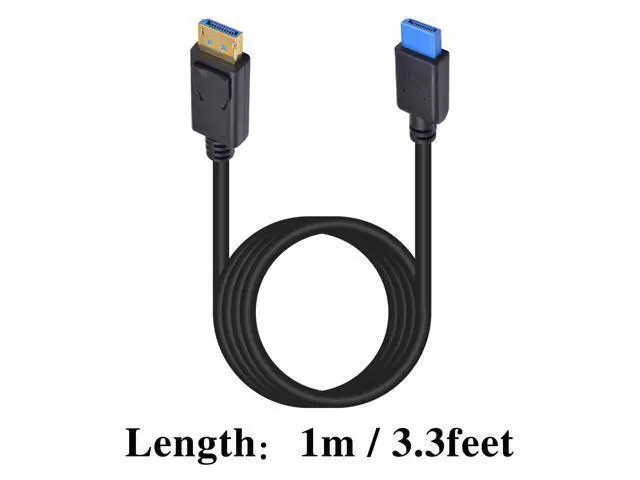 Alt view image 7 of 7 - Vszerda 8K Displayport Cable Male to Male, DP to DP Cable with Anti-Wear Plastic Testing Plug, Displayport 1.4V Cable Compatible for PC Monitor, Industral Devices, 3ft