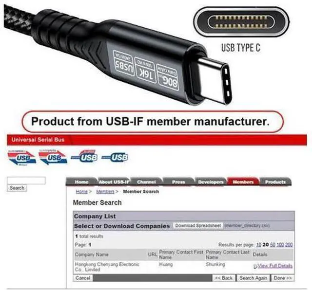 Alt view image 3 of 6 - Vszerda USB5.0 80Gbps USB-C Male to Male Type-C Cable with 240W and 16K@30hz 8K@60Hz 5K@60Hz Compatible with USB4.0 Thunderbolt3/4/5 (1.0m)
