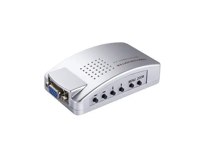 Alt view image 3 of 5 - Vszerda VGA to BNC S-Video Converter Box Adapter Coaxial Video Out