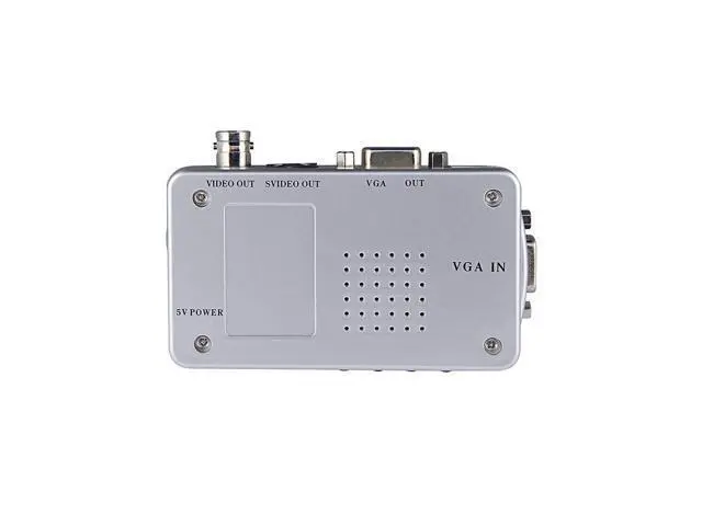 Alt view image 5 of 5 - Vszerda VGA to BNC S-Video Converter Box Adapter Coaxial Video Out