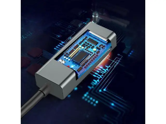 Alt view image 4 of 5 - Vszerda USB C Type C Gigabit Ethernet LAN Adapter Network Card RJ45 Windows Mac