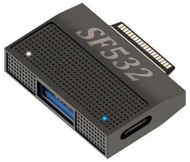 Main image of Vszerda USB3.1 Type-A & Type-C USB-C 15V to SF532 Magnetic Data Charge Adapter for Surface Pro9 Pro8 Pro7 Pro6 Pro X Go Book