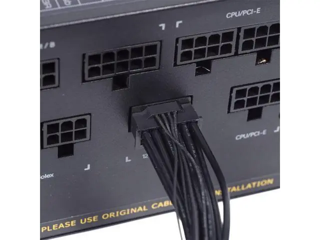 Alt view image 3 of 7 - Vszerda Dual ATX 8Pin to 12VHPWR ATX3.0 PCI-E 5.0 Power Modular Cable for 3080 3090TI PSU 16Pin 12+4P Graphics Card