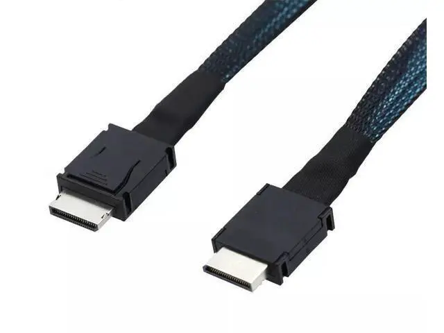 Alt view image 3 of 5 - Vszerda PCIE Oculink SFF 8611 to MINI SAS SFF-8611 4i Server Cable 100CM